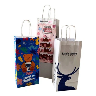 Há algum desconto em sacolas de papelão branco?